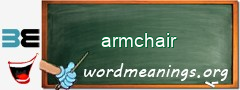 WordMeaning blackboard for armchair